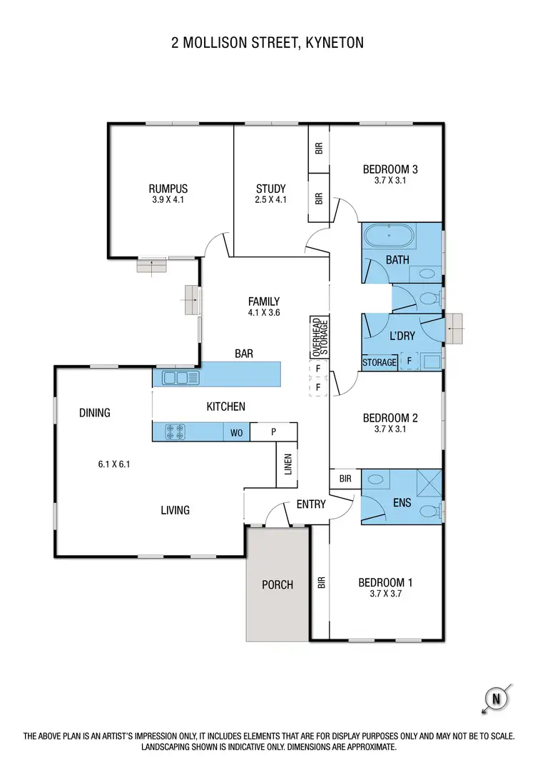 Floorplan of Homely house listing, 2 Mollison Street, Kyneton VIC 3444