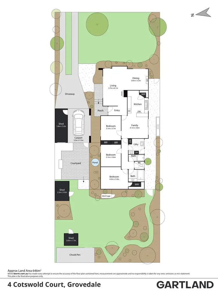 Floorplan of Homely house listing, 4 Cotswold Court, Grovedale VIC 3216