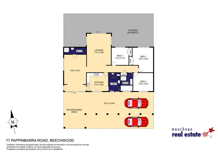 Floorplan of Homely rural property listing, 77 Pappinbarra Road, Beechwood NSW 2446