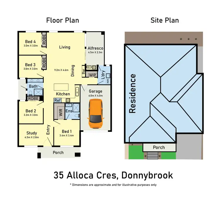 Floorplan of Homely house listing, 35 Alloca Crescent, Donnybrook VIC 3064