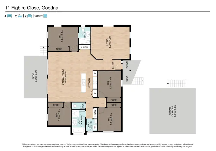 Floorplan of Homely house listing, 11 Figbird Close, Goodna QLD 4300