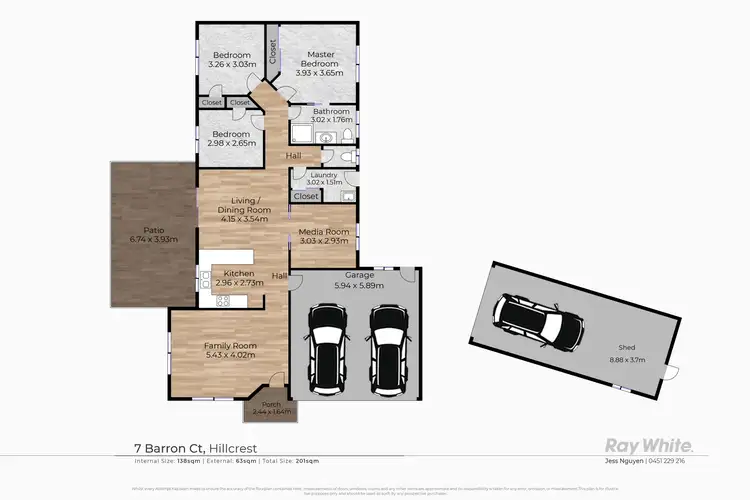 Floorplan of Homely house listing, 7 Barron Court, Hillcrest QLD 4118