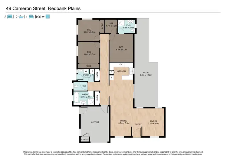 Floorplan of Homely house listing, 49 Cameron Street, Redbank Plains QLD 4301