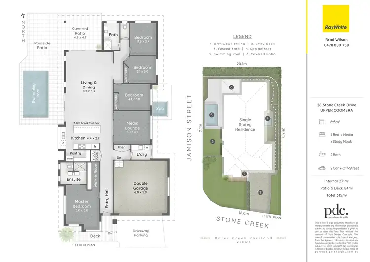 Floorplan of Homely house listing, 28 Stone Creek Drive, Upper Coomera QLD 4209