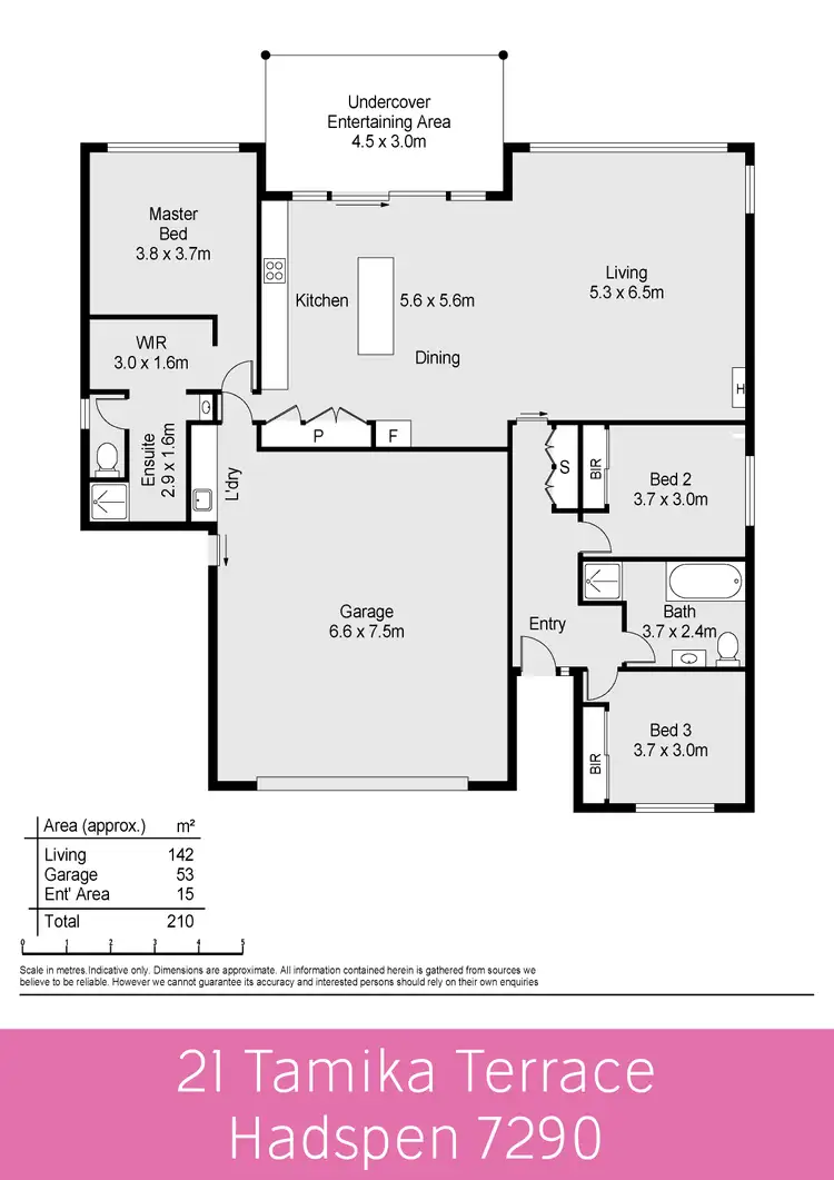 Floorplan of Homely house listing, 21 Tamika Terrace, Hadspen TAS 7290