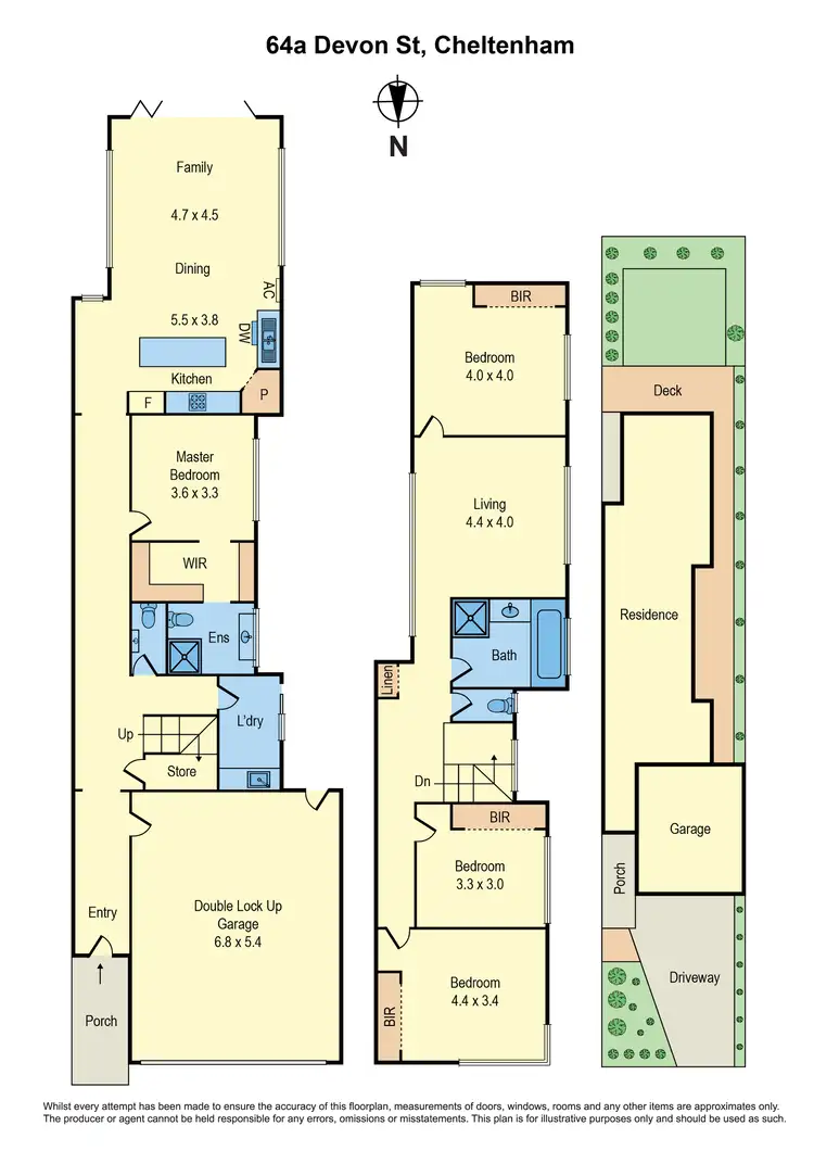 Floorplan of Homely house listing, 64a Devon Street, Cheltenham VIC 3192