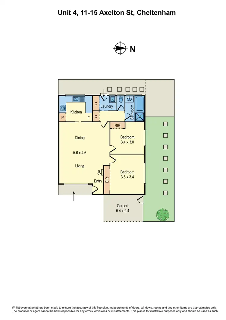 Floorplan of Homely unit listing, 4/11-15 Axelton Street, Cheltenham VIC 3192