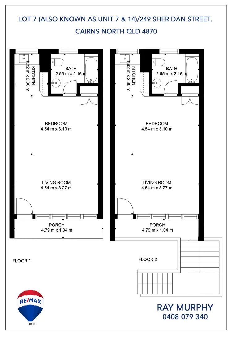 Floorplan of Homely unit listing, 7 & 14/249 Sheridan Street, Cairns North QLD 4870