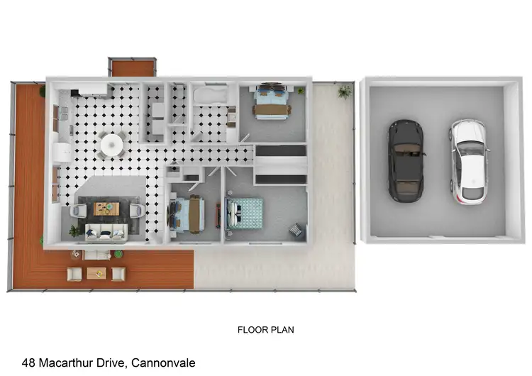 Floorplan of Homely house listing, 48 Macarthur Drive, Cannonvale QLD 4802