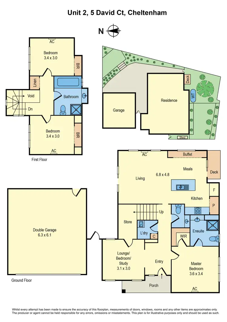 Floorplan of Homely townhouse listing, 2/5 David Court, Cheltenham VIC 3192
