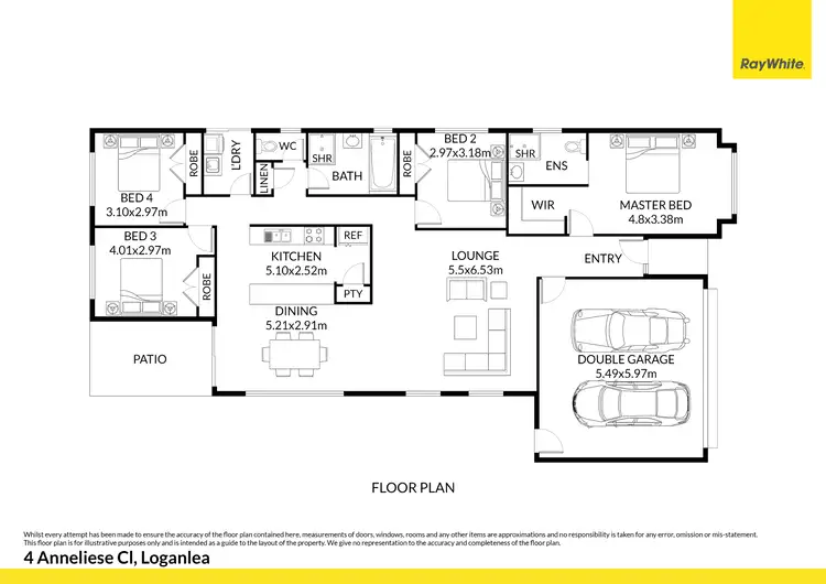 Floorplan of Homely house listing, 4 Anneliese Close, Loganlea QLD 4131