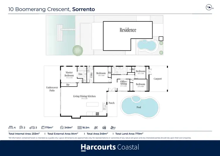 Floorplan of Homely house listing, 10 Boomerang Crescent, Sorrento QLD 4217
