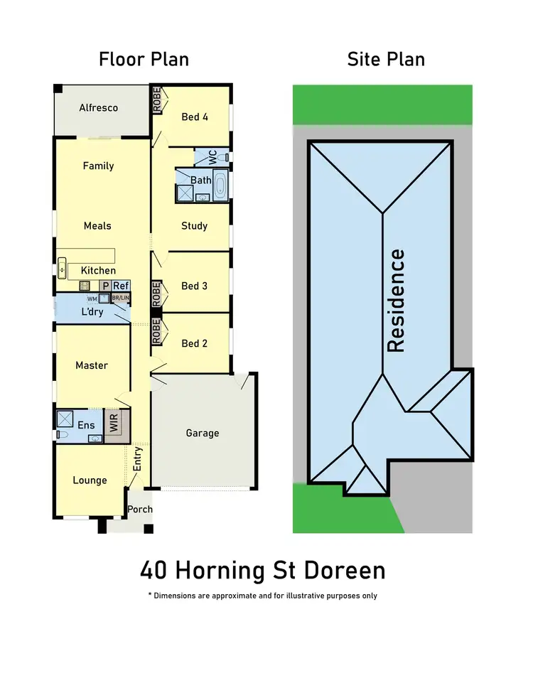 Floorplan of Homely house listing, 40 Horning Street, Doreen VIC 3754