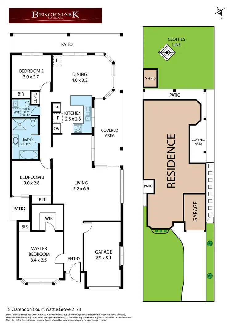 Floorplan of Homely house listing, 18 Clarendon Court, Wattle Grove NSW 2173