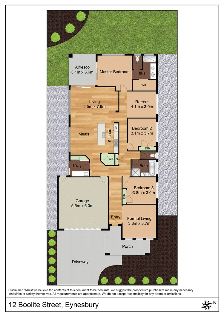 Floorplan of Homely house listing, 12 Boolite Street, Eynesbury VIC 3338