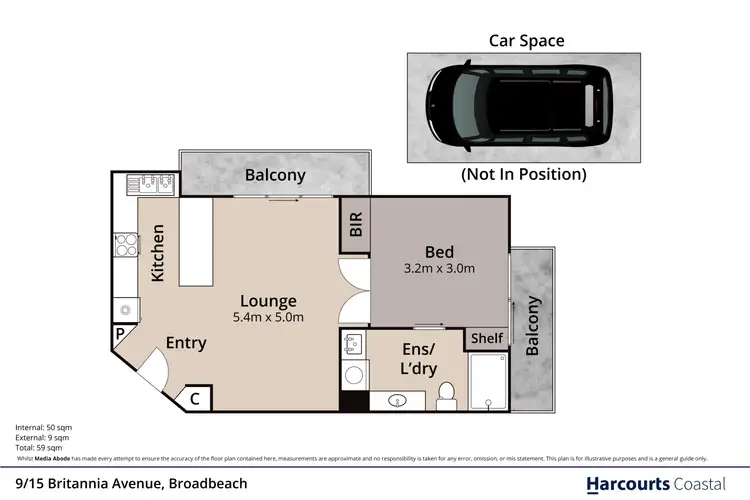 Floorplan of Homely apartment listing, 9/15 Britannia Avenue, Broadbeach QLD 4218