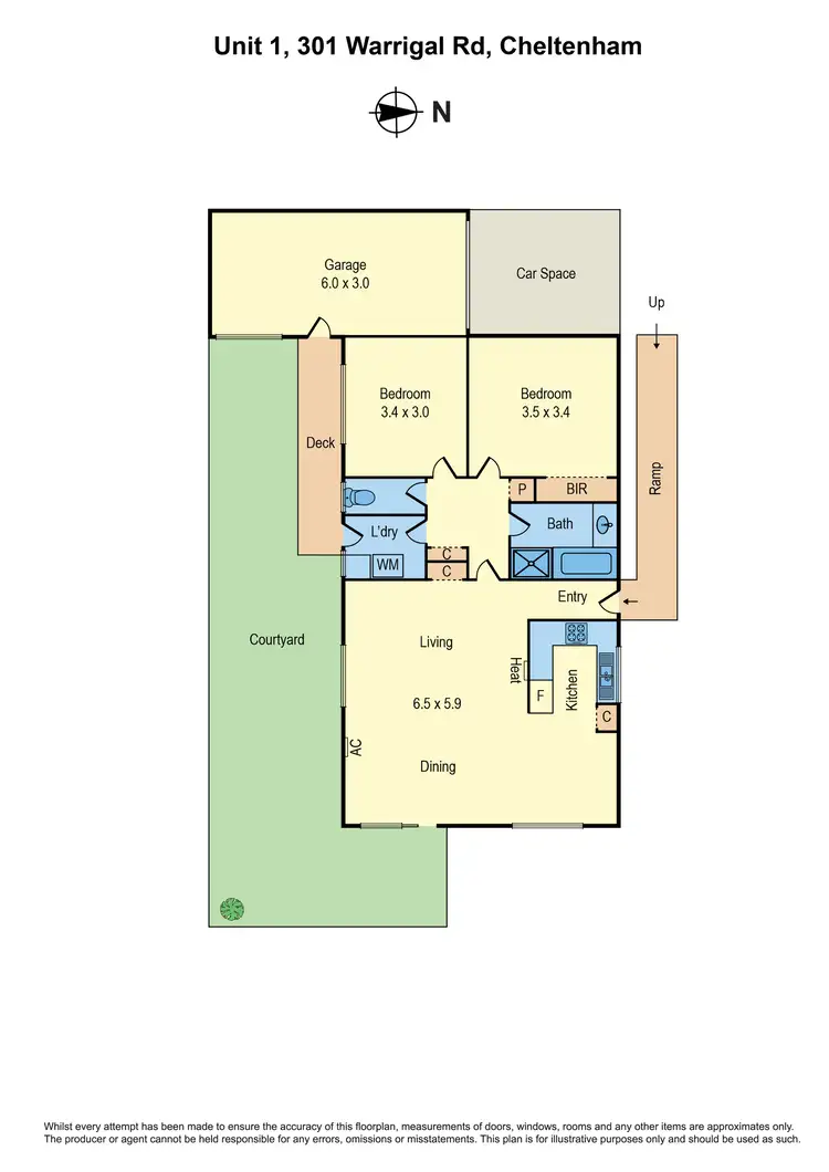 Floorplan of Homely unit listing, 1/301 Warrigal Road, Cheltenham VIC 3192