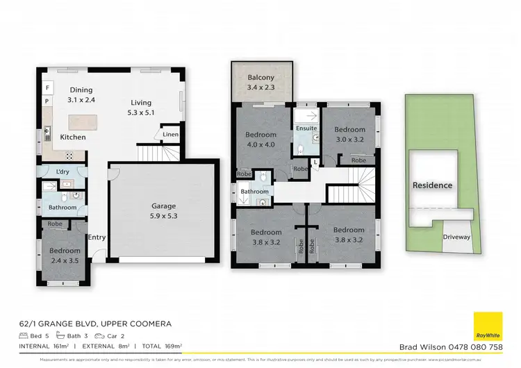 Floorplan of Homely townhouse listing, 62/1 Grange Boulevard, Upper Coomera QLD 4209