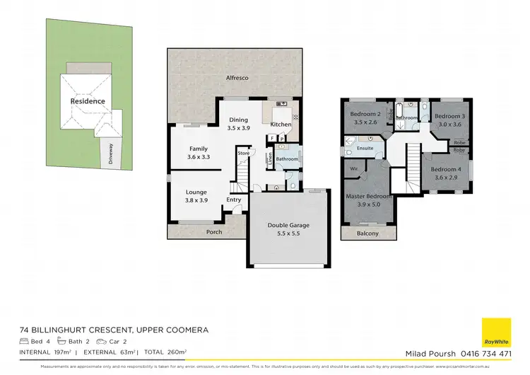 Floorplan of Homely house listing, 74 Billinghurst Crescent, Upper Coomera QLD 4209