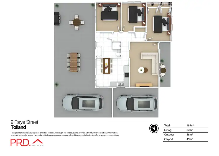 Floorplan of Homely house listing, 9 Raye Street, Tolland NSW 2650