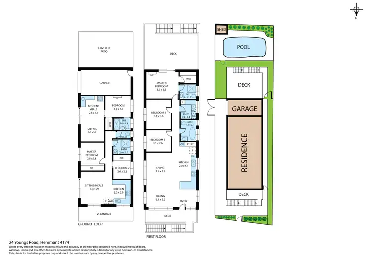 Floorplan of Homely house listing, 24 Youngs Road, Hemmant QLD 4174