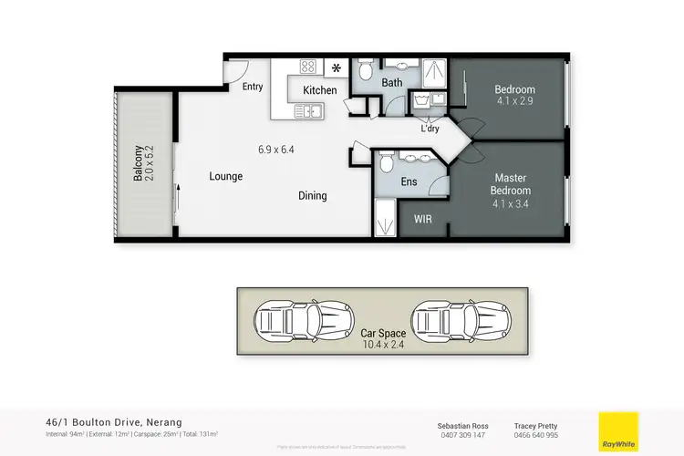 Floorplan of Homely unit listing, 46/1 Boulton Drive, Nerang QLD 4211