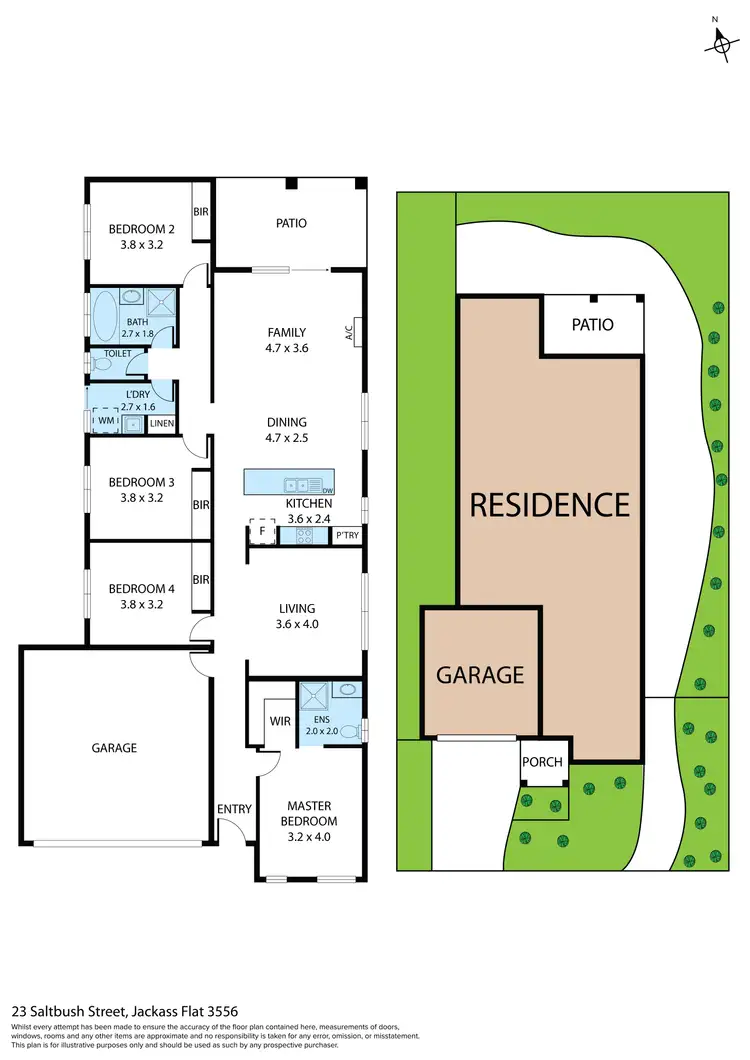 Floorplan of Homely house listing, 23 Saltbush Street, Jackass Flat VIC 3556