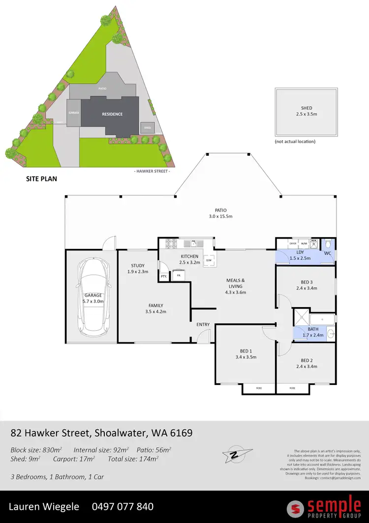 Floorplan of Homely house listing, 82 Hawker Street, Shoalwater WA 6169