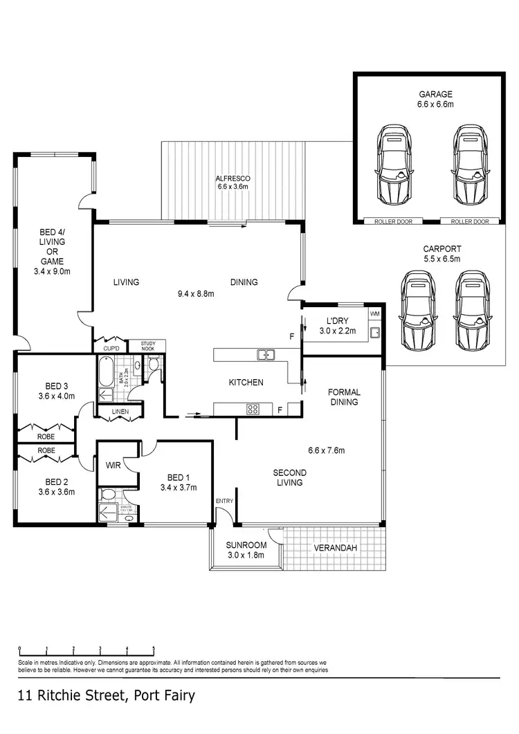 Floorplan of Homely house listing, 11 Ritchie Street, Port Fairy VIC 3284