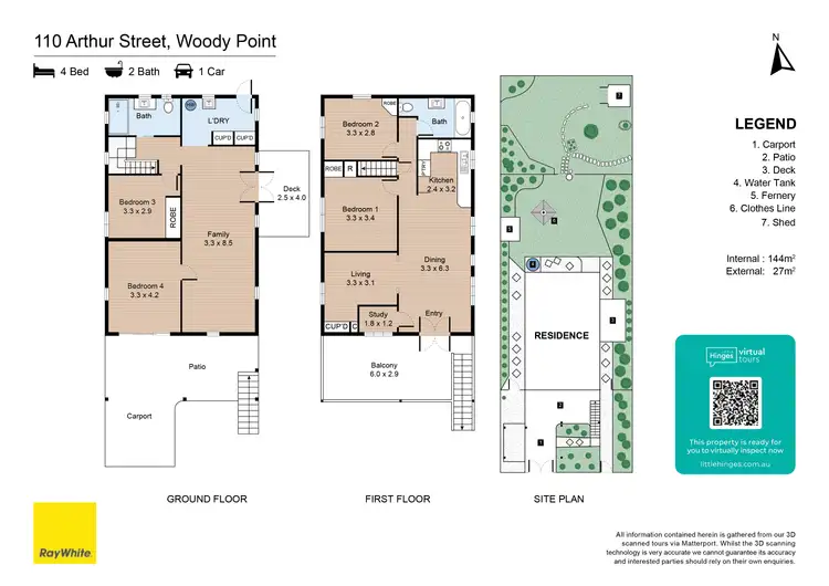 Floorplan of Homely house listing, 110 Arthur Street, Woody Point QLD 4019