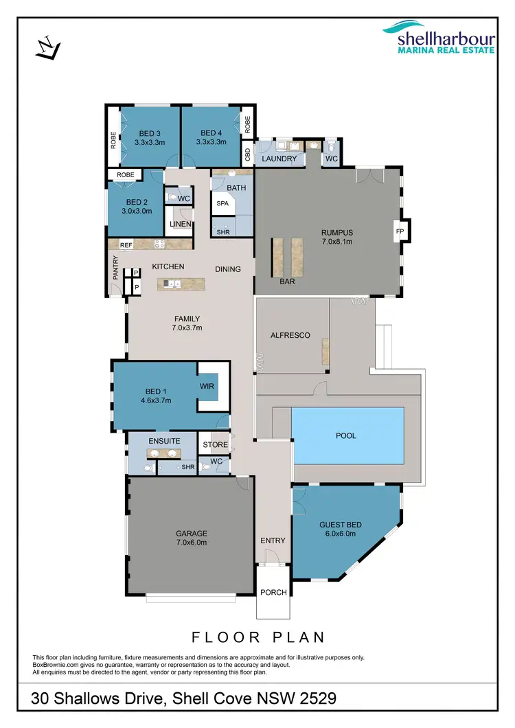 Floorplan of Homely house listing, 30 Shallows Drive, Shell Cove NSW 2529