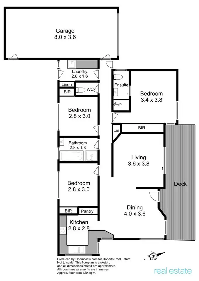 Floorplan of Homely unit listing, 1/42B Macfie Street, Devonport TAS 7310