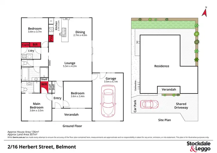 Floorplan of Homely townhouse listing, 2/16 Herbert Street, Belmont VIC 3216