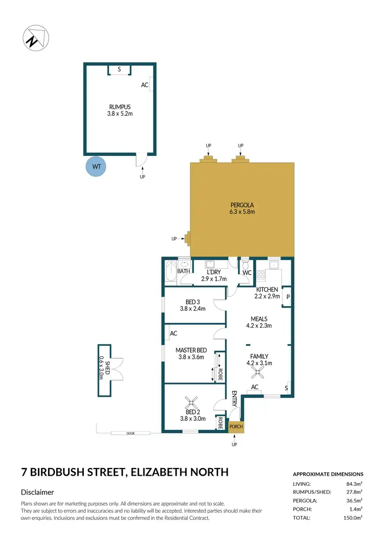 Floorplan of Homely house listing, 7 Birdbush Street, Elizabeth North SA 5113