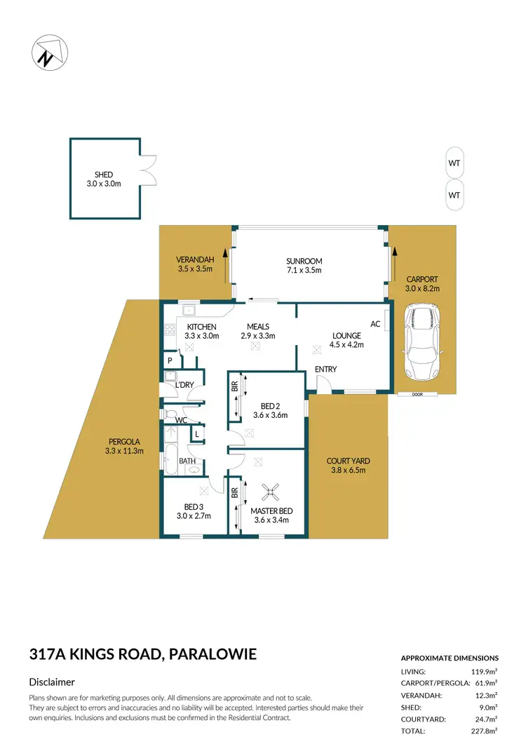 Floorplan of Homely house listing, 317A Kings Road, Paralowie SA 5108