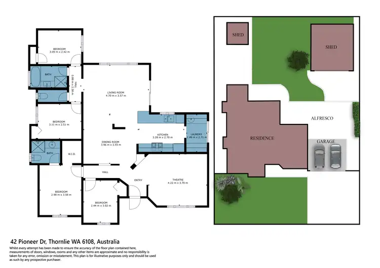Floorplan of Homely house listing, 42 Pioneer Drive, Thornlie WA 6108
