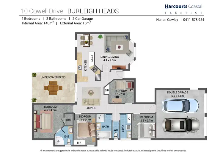 Floorplan of Homely house listing, 10 Cowell Drive, Burleigh Heads QLD 4220