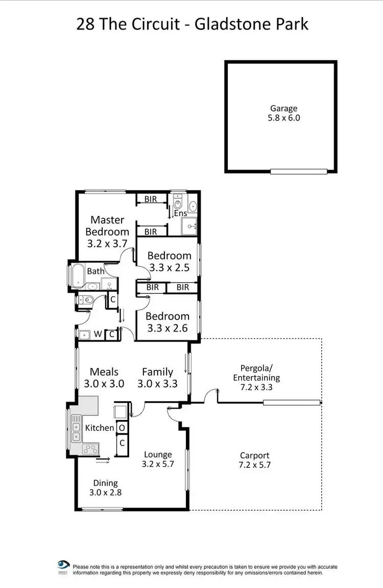 Floorplan of Homely house listing, 28 The Circuit, Gladstone Park VIC 3043