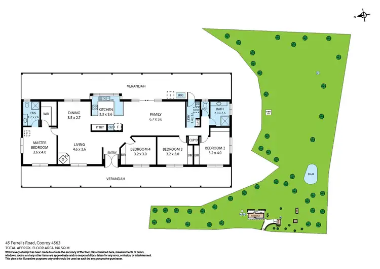 Floorplan of Homely rural property listing, 45 Ferrells Road, Cooroy QLD 4563