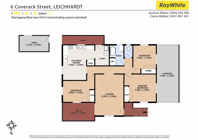 Floorplan of Homely house listing, 6 Coverack Street, Leichhardt QLD 4305