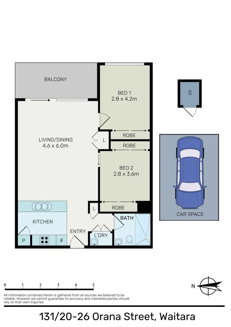 Floorplan of Homely apartment listing, 131/20-26 Orara St, Waitara NSW 2077