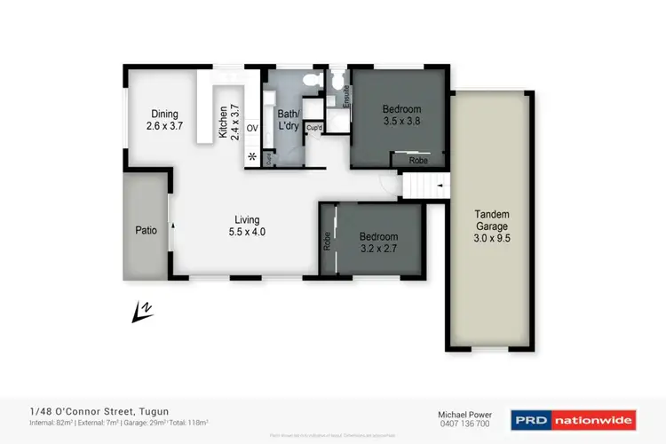 Floorplan of Homely unit listing, 1/48 O'Connor Street, Tugun QLD 4224