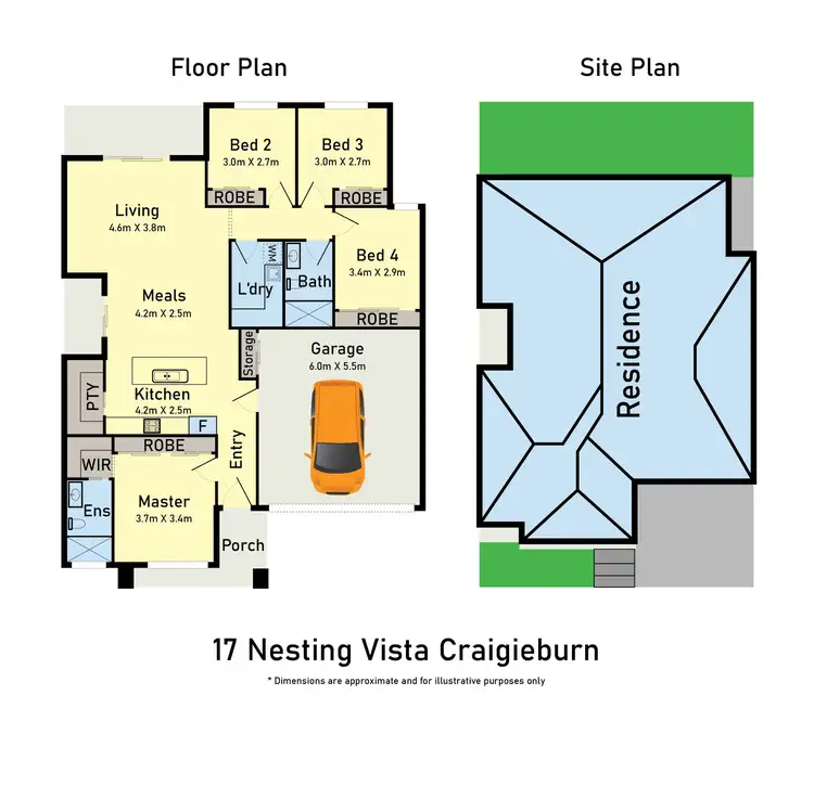 Floorplan of Homely house listing, 17 Nesting Vista, Craigieburn VIC 3064