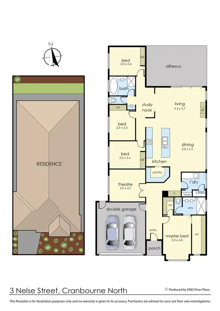 Floorplan of Homely house listing, 3 Nelse Street, Cranbourne North VIC 3977