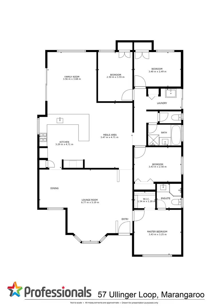 Floorplan of Homely house listing, 57 Ullinger Loop, Marangaroo WA 6064
