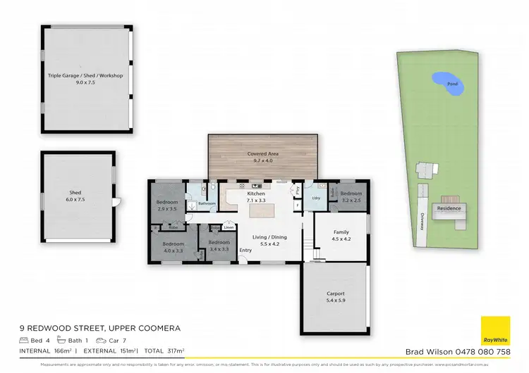 Floorplan of Homely rural property listing, 9 Redwood Street, Upper Coomera QLD 4209