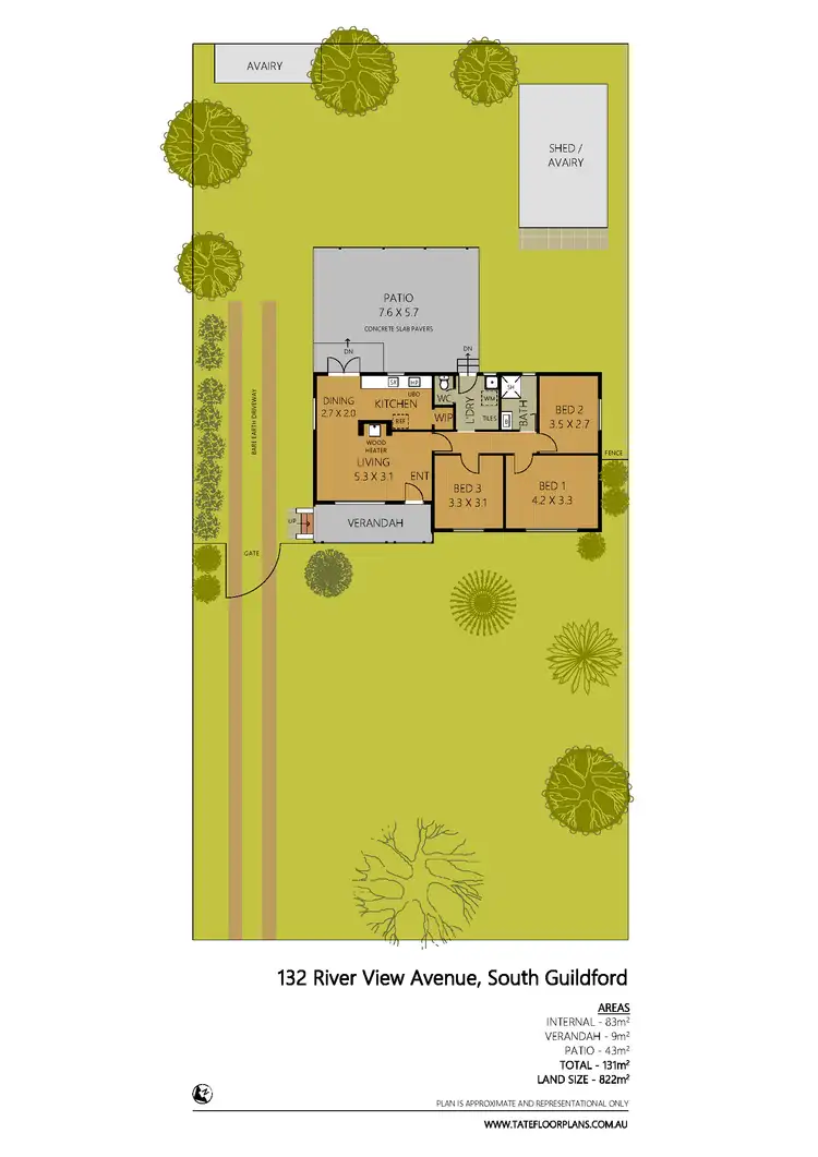Floorplan of Homely house listing, 132 River View Avenue, South Guildford WA 6055