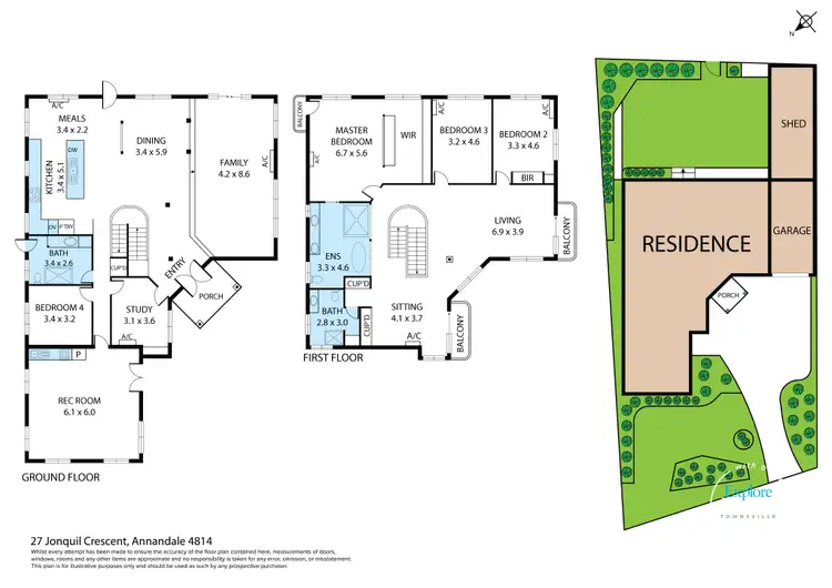 Floorplan of Homely house listing, 27 Jonquil Crescent, Annandale QLD 4814