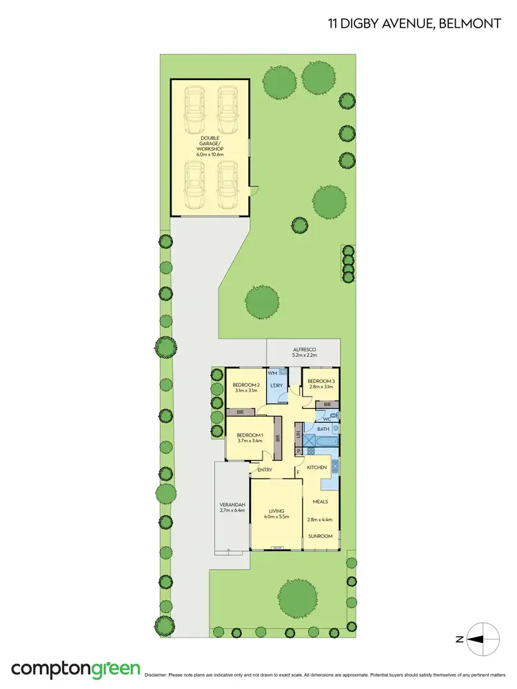 Floorplan of Homely house listing, 11 Digby Avenue, Belmont VIC 3216