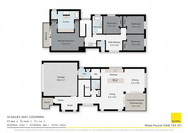 Floorplan of Homely house listing, 14 Dales Way, Coomera QLD 4209
